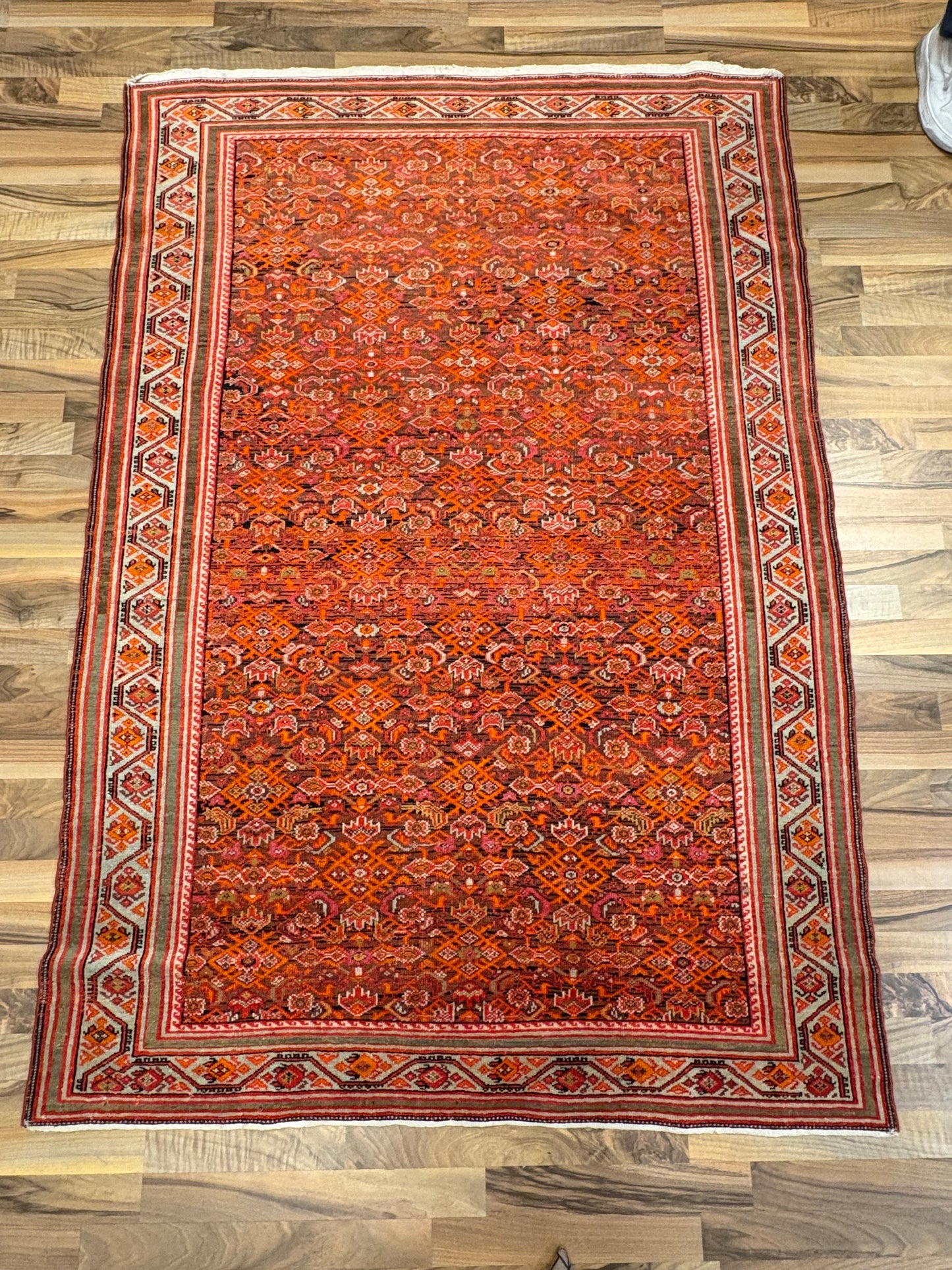 Tappeto Antico Teheran (Circa 1940) – Capolavoro delle Manifatture di Corte 195 cm x 135 cm