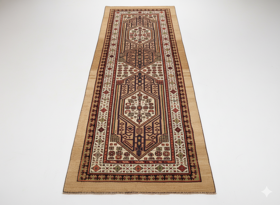 Passatoia Antica Hamadan (Fine '800) - 280x100 cm